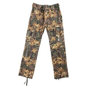 Vintage Camo Cargo Pants Boys Large Brown Camouflage Hunting Hiking Made USA
